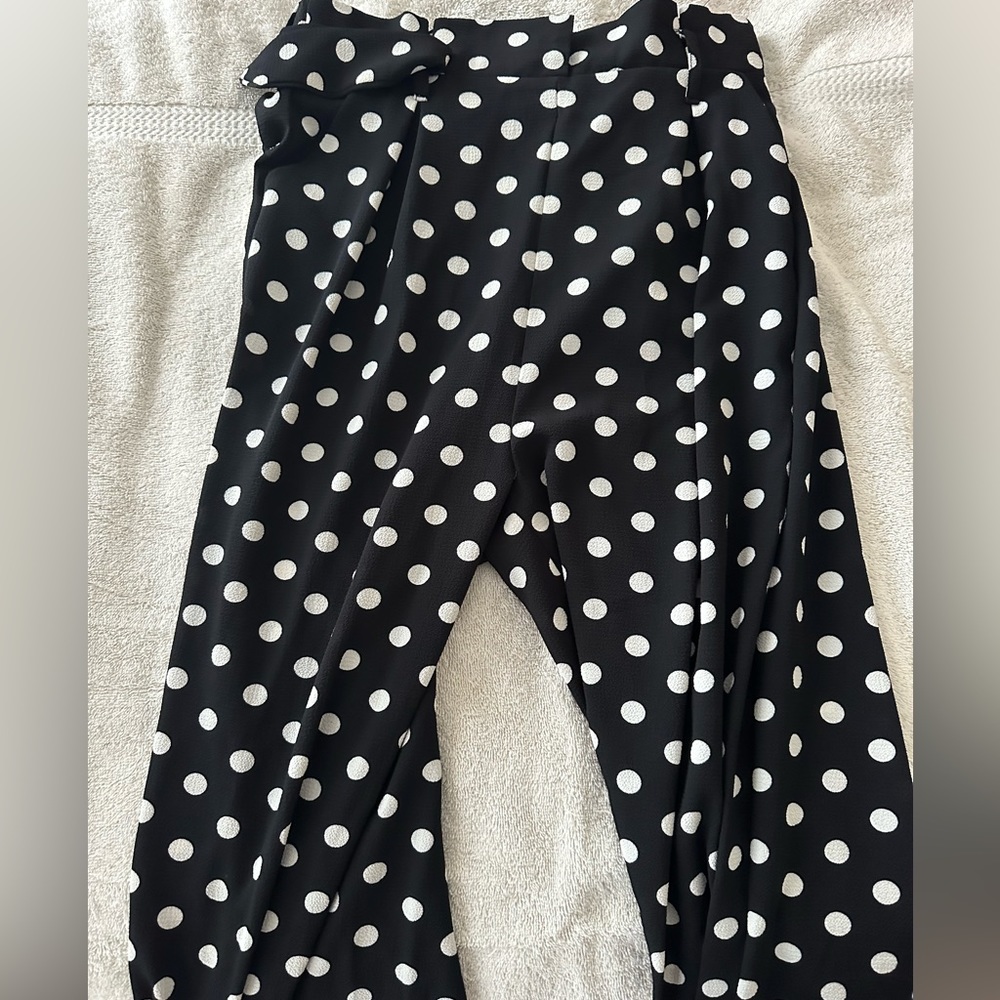 Polka dotted business pants